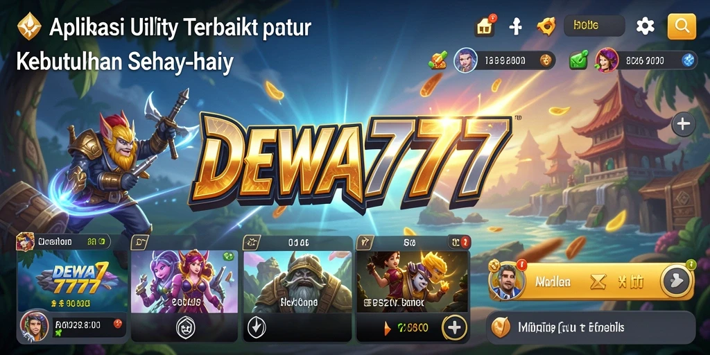 Tampilan utama DEWA777 dengan fitur pengingat yang memudahkan pengguna.