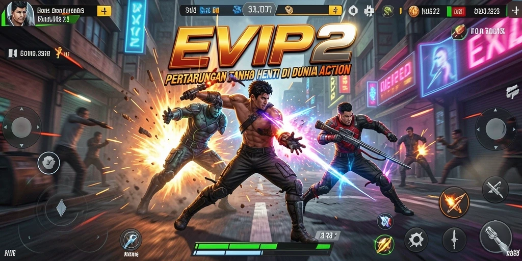 Gambaran aksi seru dari EVIP2 dalam gameplay nyata.