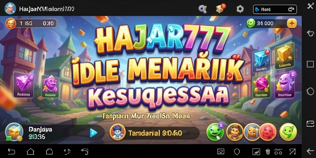 Tampilan gameplay HAJAR777 yang menarik dengan elemen Idle.