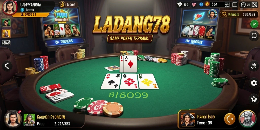 Tampilan gameplay Poker yang menarik dan kompetitif.